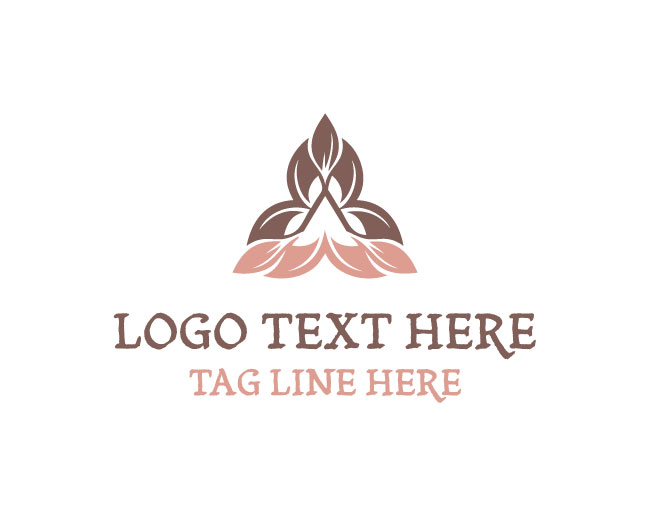  Blooming Flower Triangle Logo