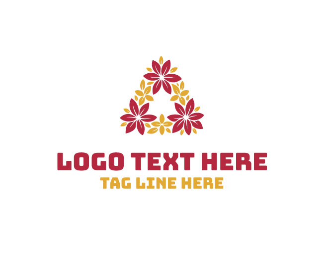 Rose Bloom Triangle Logo