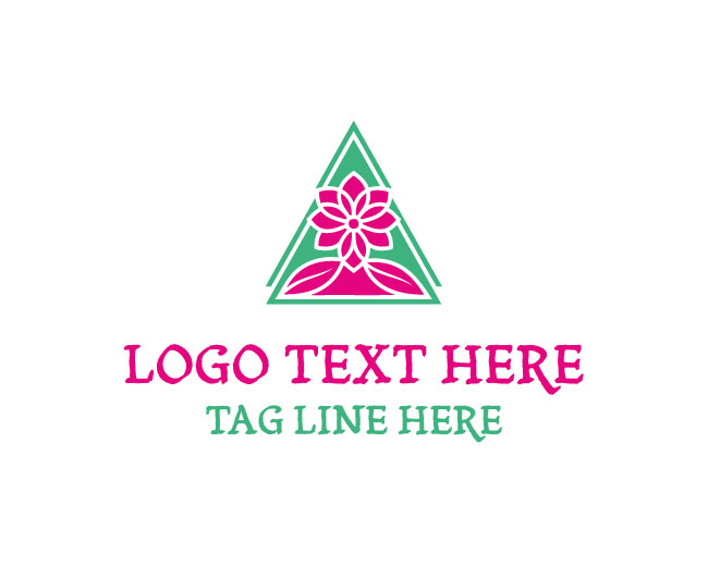  Flower Radiance Triangle Logo