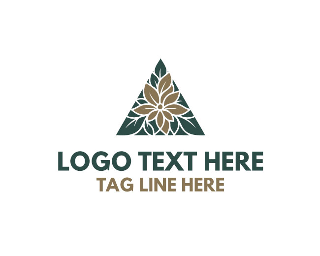 Flower Serenity Triangle Logo