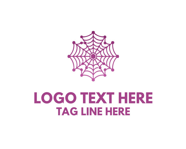 Unique Spider Web Logo