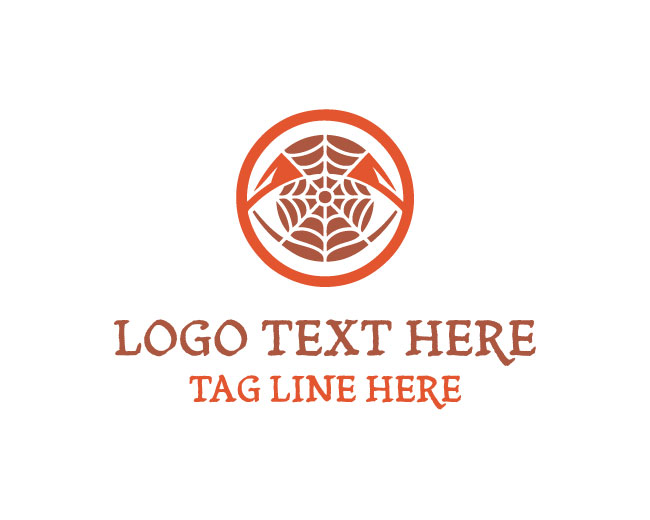 Spider Web Circle Logo