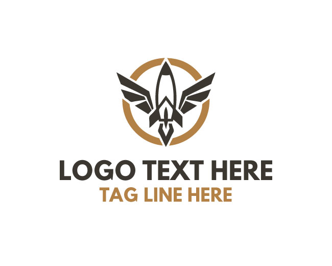 Stellar Wings Rocket Logo