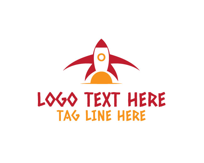 Unique Rocket Wings Logo