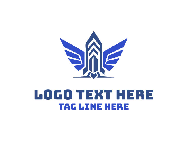 Tech Rocket Wings Logo