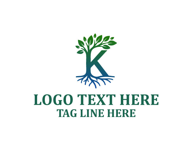 Natural K Leaf Logo