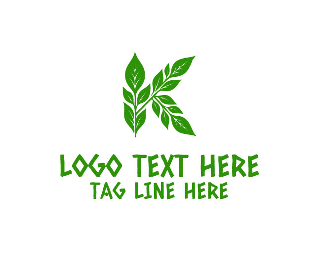  Green K Leaf Logo