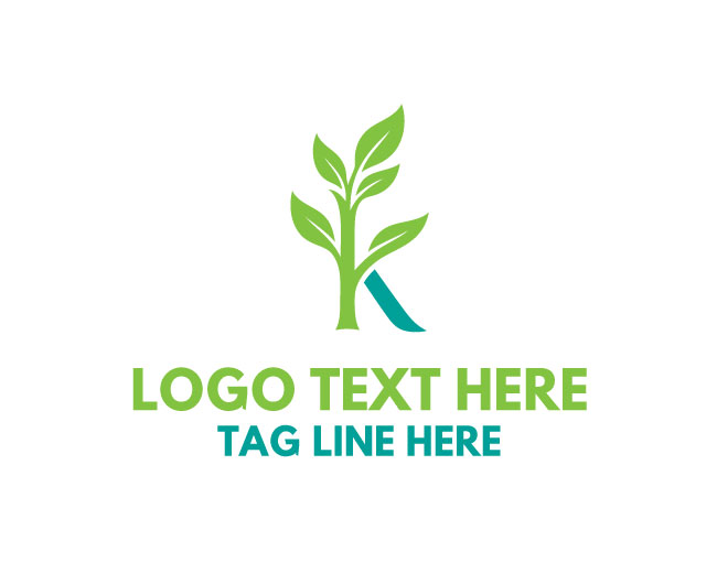 Organic K Leaf Logo