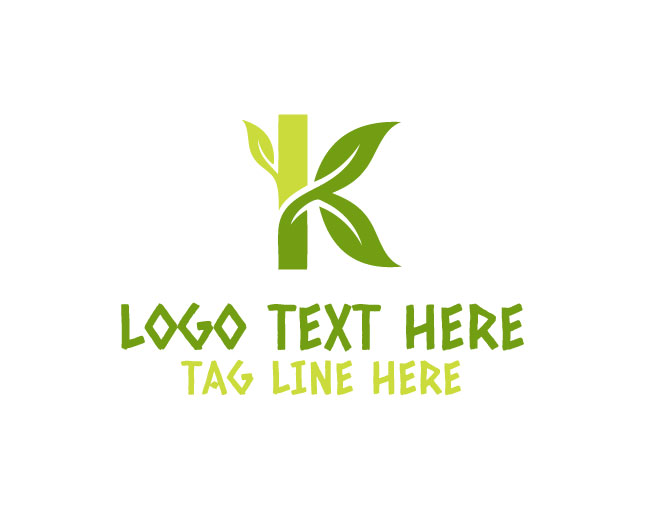 Bloom K Leaf Logo