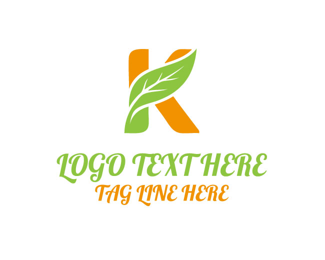 EcoLeaf K Monogram Logo