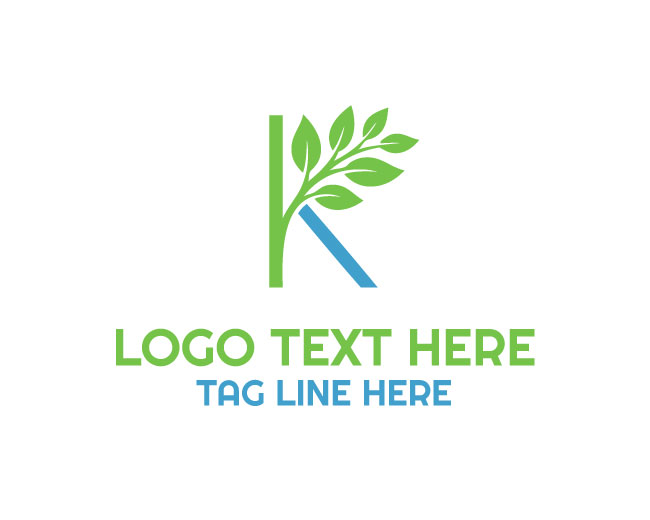 Pure Leaf K Branding Logo
