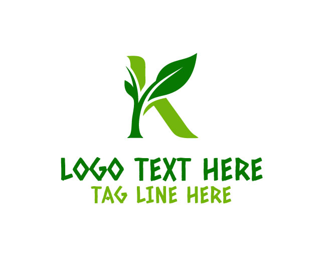 Modern Botanical K Logo