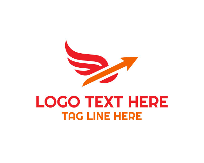 Dynamic Arrow Wings Logo