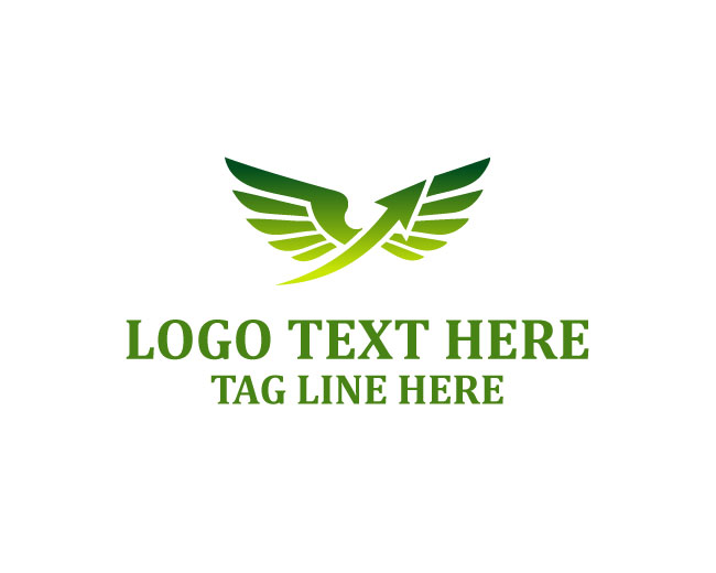Sky Rush Arrow Wings Logo