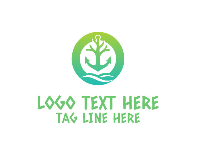 Evergreen Anchor Tree Logo