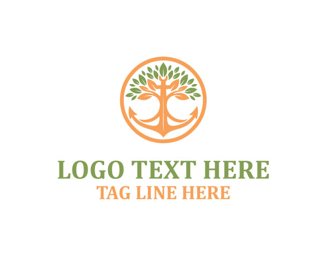 Anchor Oak Tree Logo