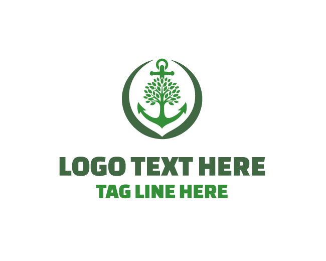 Anchor Forest Tree Logo