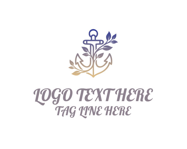 Anchor Growth Tree Logo