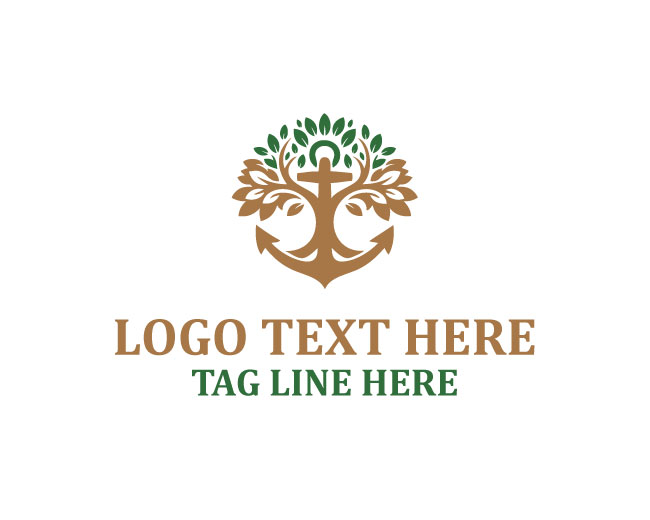 Anchor Bloom Tree Logo