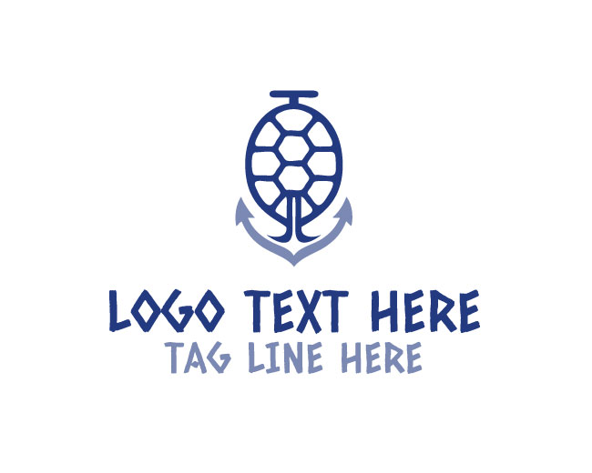  Coastal Turtle Anchor Logo