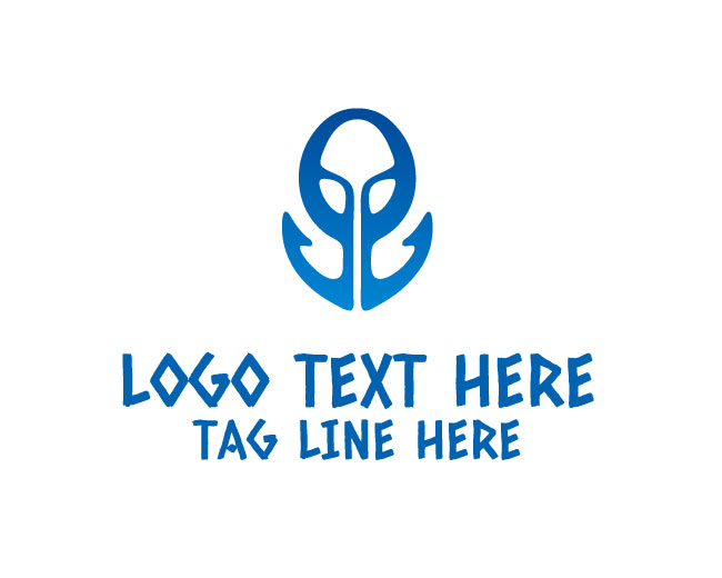 Minimal Anchor Turtle Logo