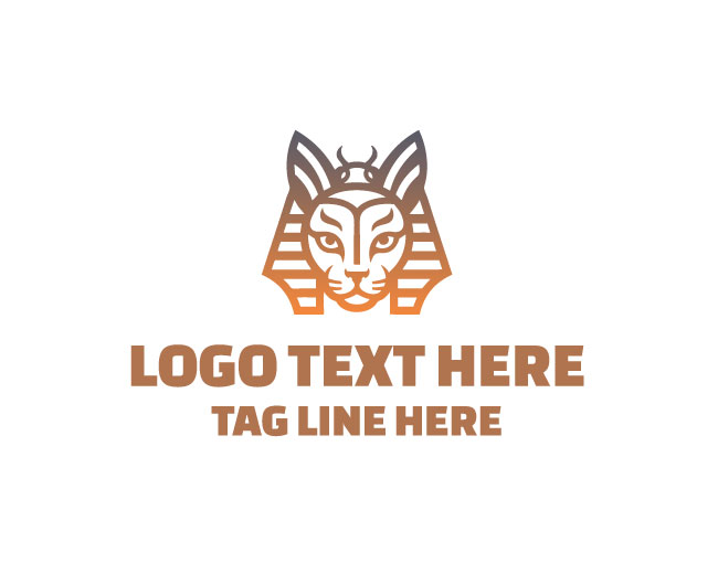 Regal Crown Pharaoh Cat Logo