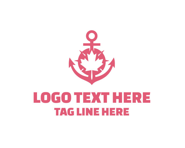 Minimal Canadian Anchor Logo