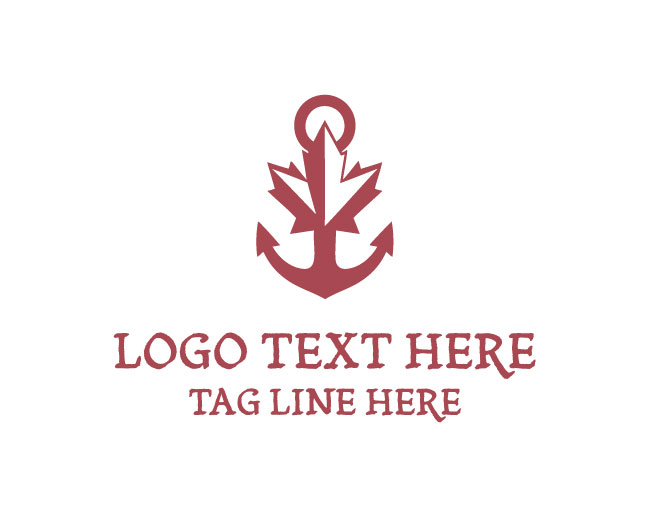 Premium Modern Canadian Anchor Logo