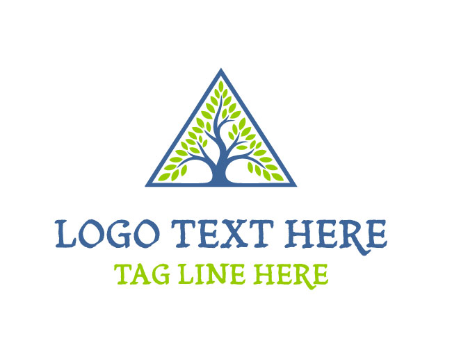 Organic Triangle Mark Logo