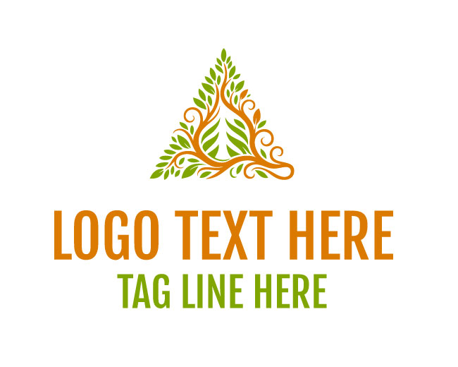 Nature Vertex Triangle Logo