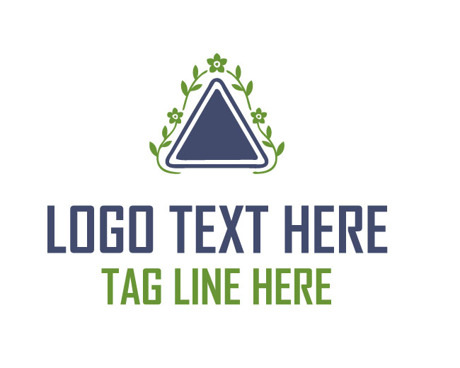 Organic Vertex Triangle Logo