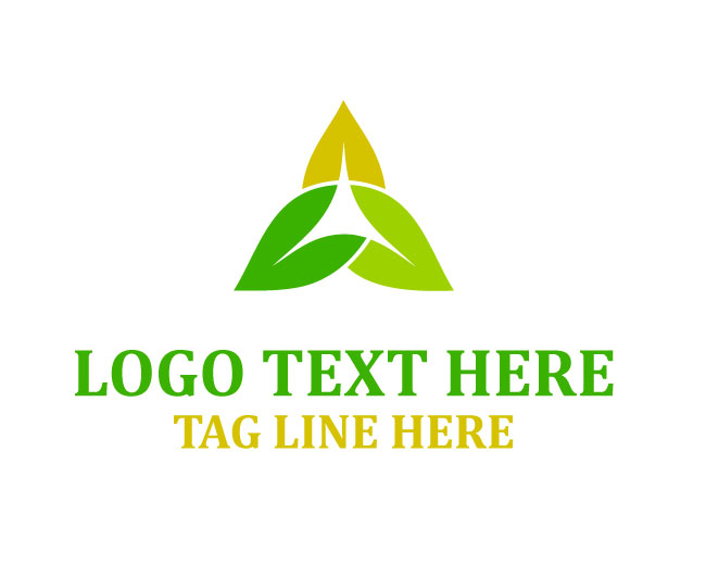 Triangle Leaf Growth Logo
