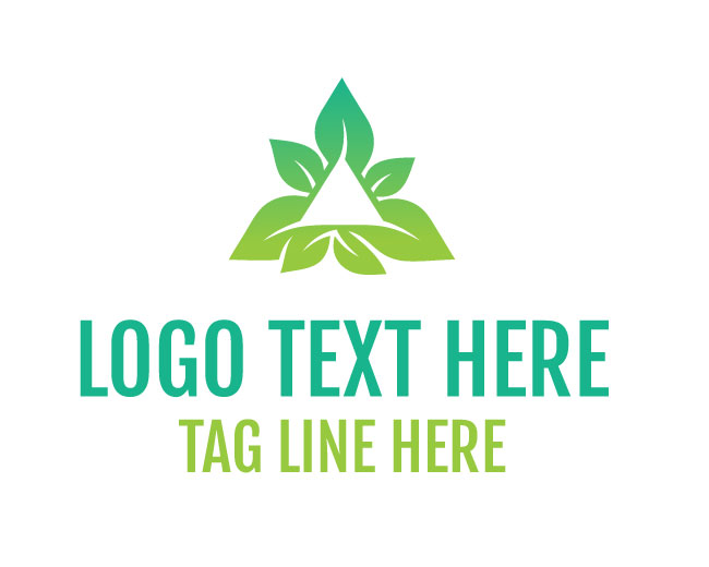 Green Vertex Triangle Logo