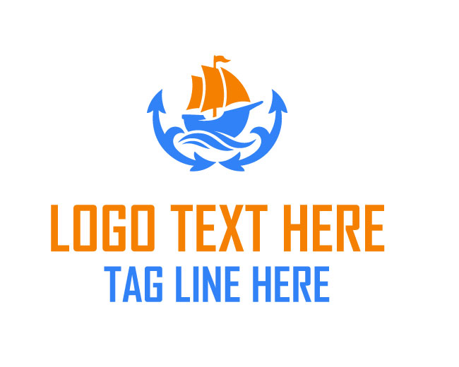 Modern Ship Anchor Logo