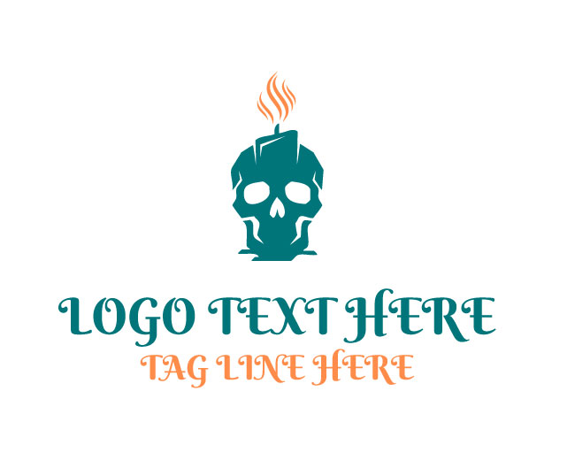 Shadow Flame Skull Logo