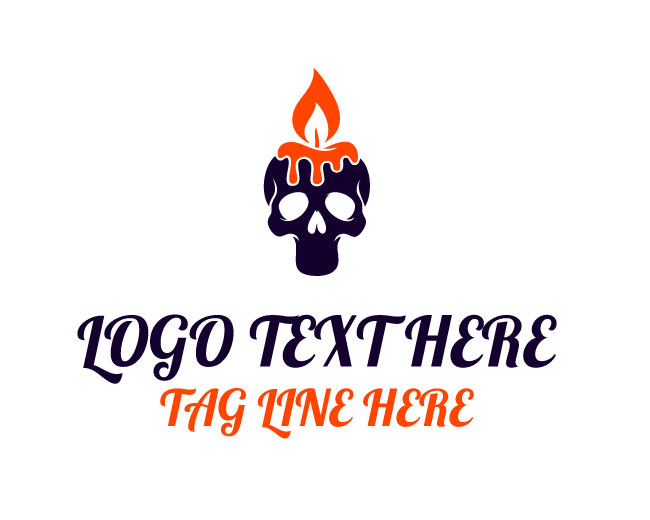 Mystic Skull Candle Logo