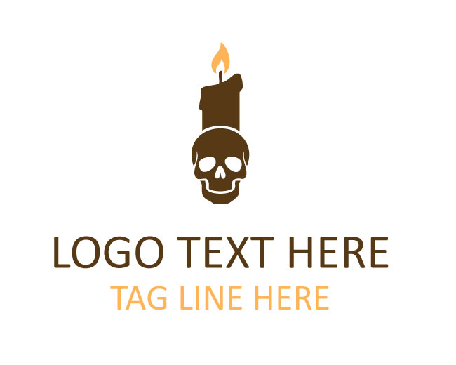 Urban Skull Candle Log