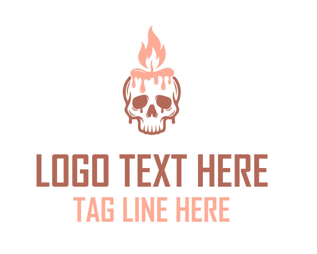 Dynamic Skull Candle Logo