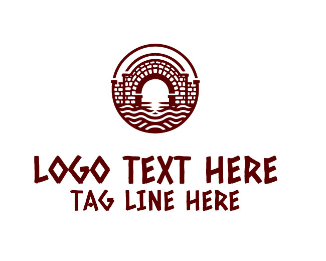 Antique Bridge Emblem Logo