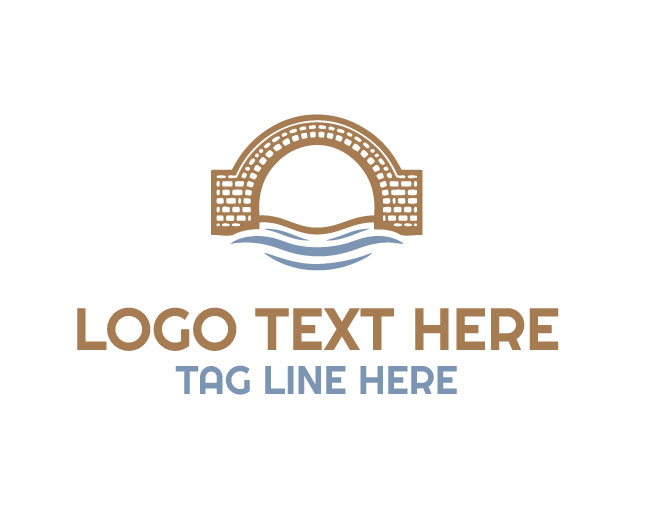 Minimal Vintage Bridge Logo
