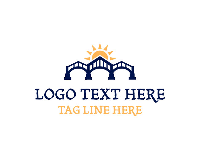 Modern Arc Bridge Logo