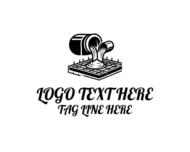 Concrete Foundation Pour Logo