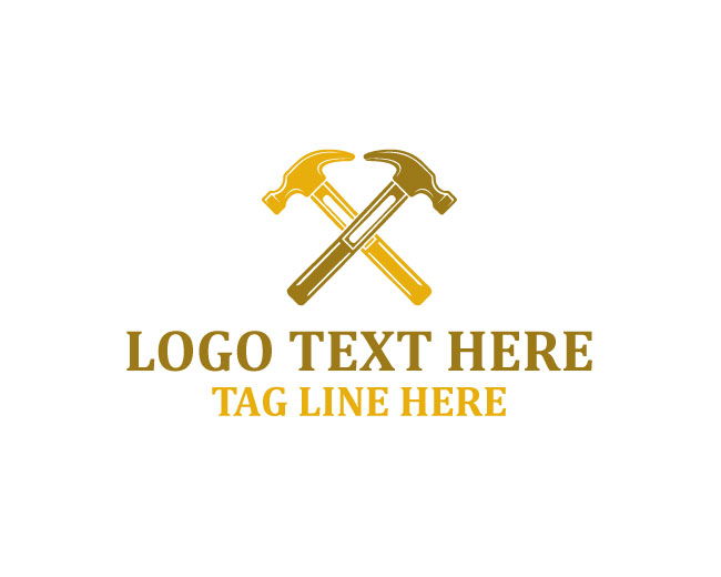 Modern Craftsman Hammer Logo