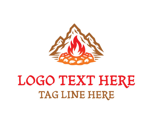 Frontier Flame Mountain Logo