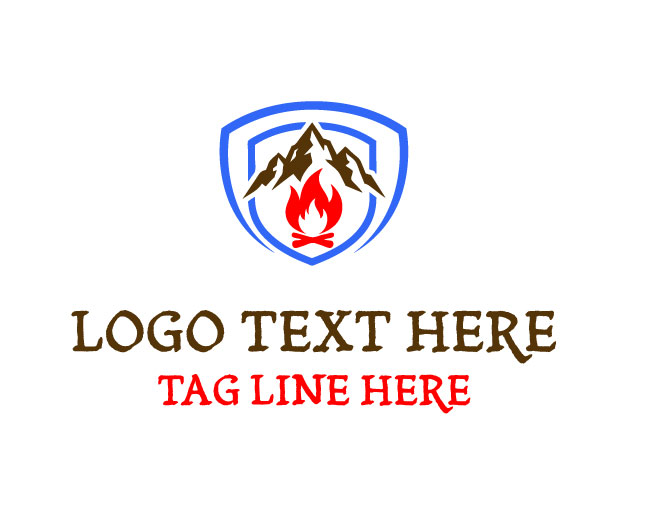 Glacier Mountain Fire Logo