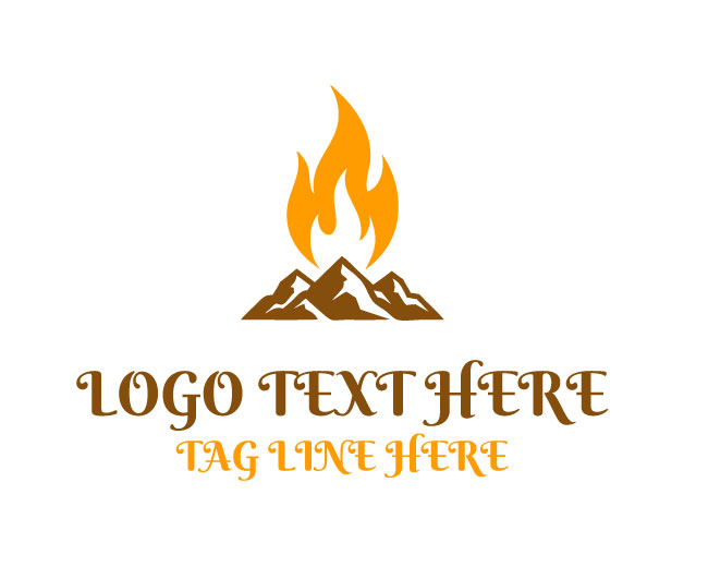 Wild Peak Mountain Fire Logo