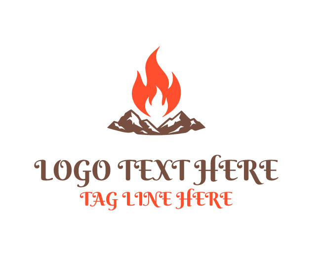  Serene Mountain Fire Logo