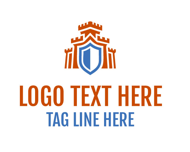 Abstract Castle Shield Logo