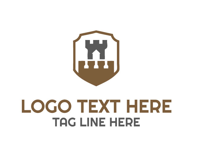 Heritage Modern Castle Shield Logo