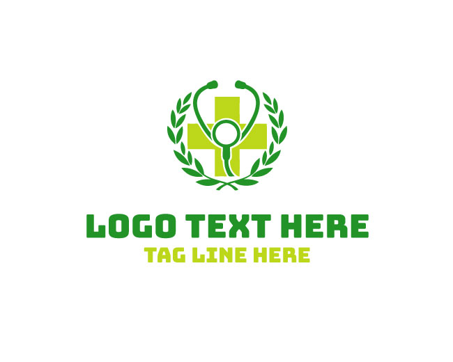 Wellness Nature Stethoscope Logo